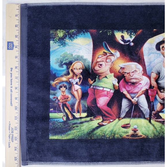 Devant "Caddy Shack" DAVID O'KEEFE Pop Culture Icons Golf Towel w/ Metal Clip - Picture 6 of 9